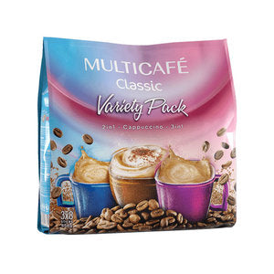 عبوة متنوعة (3 في 1، 2 في 1، كابتشينو) 24 كيسًا عبوة متنوعة (3 في 1، 2 في 1، كابتشينو) 24 كيسًا